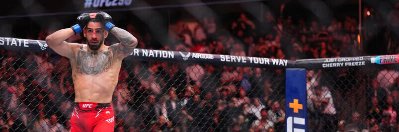 Ilia Topuria venció a Alexander Volkanovski en el combate principal de UFC 298