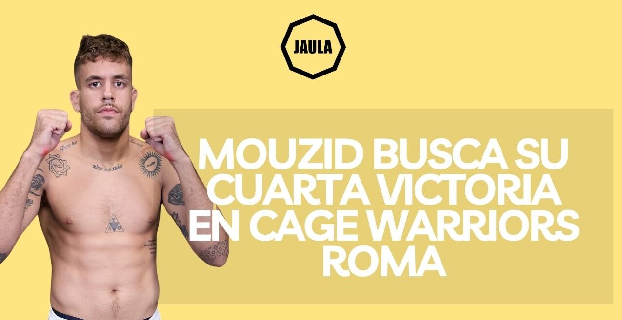 Manuel del Valle, Mouzid, buscará su cuarta victoria consecutiva para extender su récord hasta el 4-0 en Cage Warriors Roma.