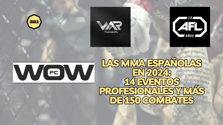 Las MMA españolas cerraron el año 2024 ofreciendo 14 eventos profesionales y más de 150 combates gracias al trabajo de 4 promotoras.