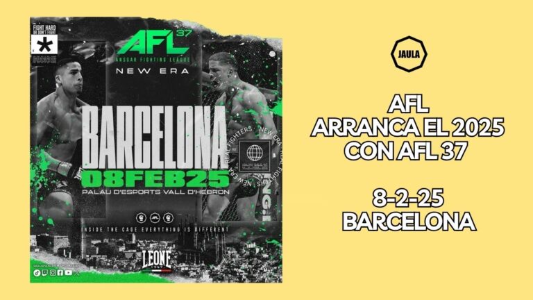 AFL dará el pistoletazo de salida a las MMA nacionales con AFL 37 el 8 de febrero, un evento que contará con 20 combates en total.
