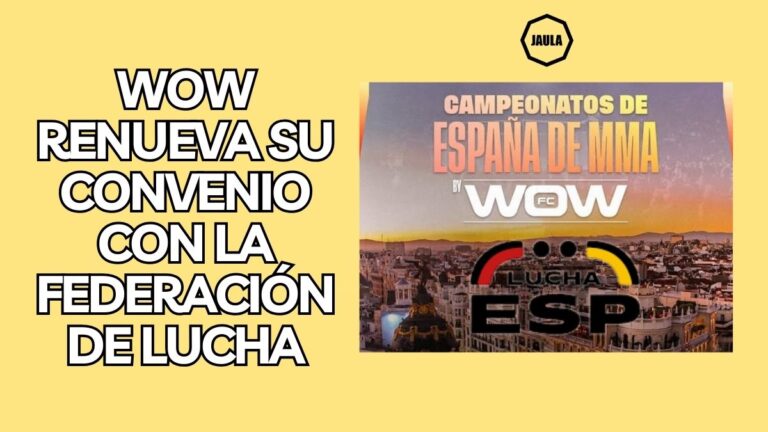 WOW será la promotora encargada de organizar los campeonatos nacionales de MMA hasta 2028 al haber ganado el concurso de la federación.