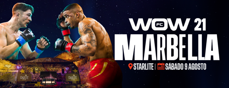 WOW FC regresa este próximo sábado 9 de agosto con un evento internacional en el auditorio Starlite de Marbella.