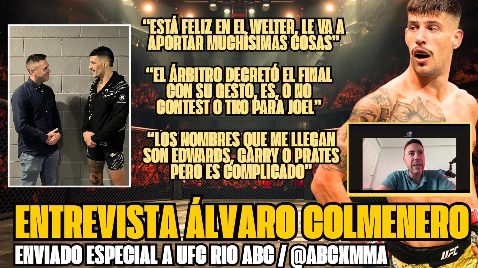 El periodista y compañero del Diario ABC nos cuenta todo lo relacionado con Joel Álvarez tras su paso por UFC Rio.