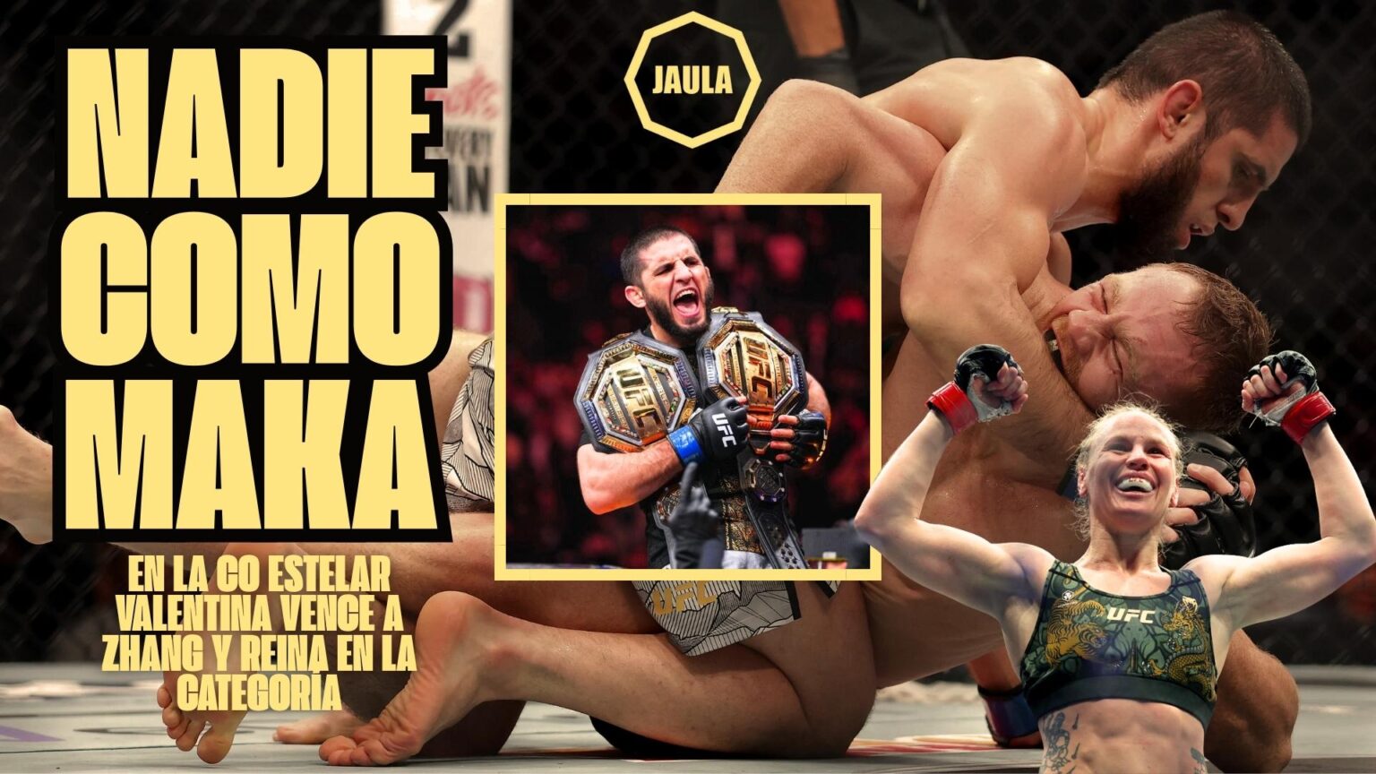 Resultados UFC 322: Islam aplasta a JDM y se convierte en doble campeón. Bullet retiene el cinturón. NY disfrutó de una de las noches del año.