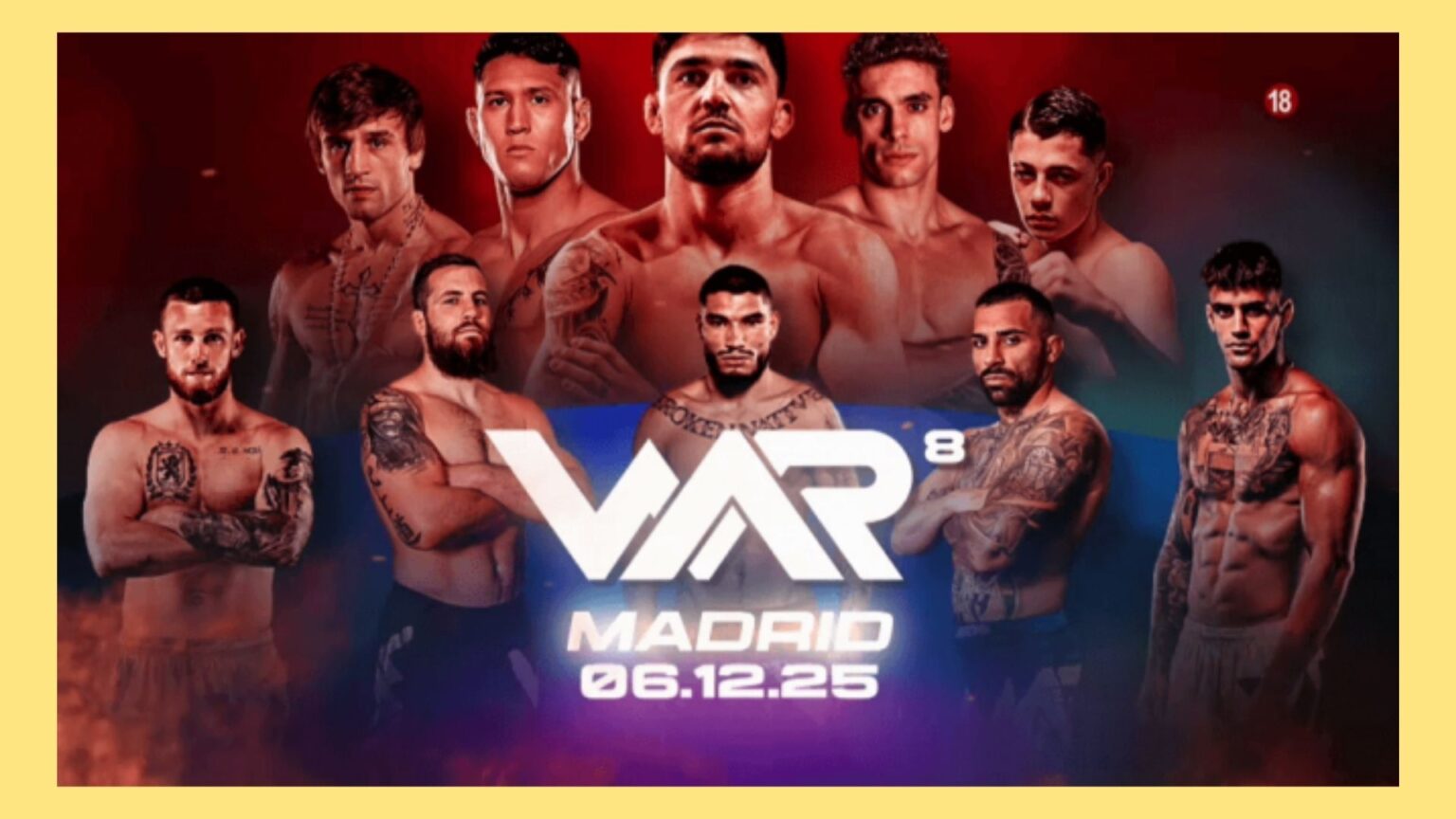 El Palacio de Vistalegre de la capital española está listo para la guerra, ¿quién resurgirá en el octágono de WAR 8?