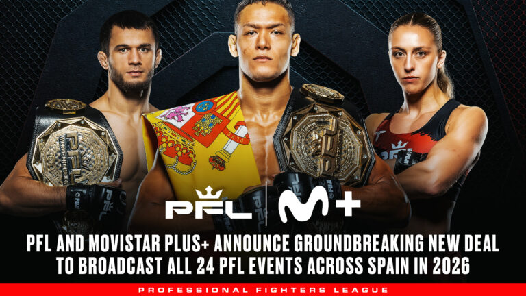 PFL y Movistar Plus+ han anunciado su acuerdo para la retransmisión de los 24 eventos que PFL organizará en 2026.