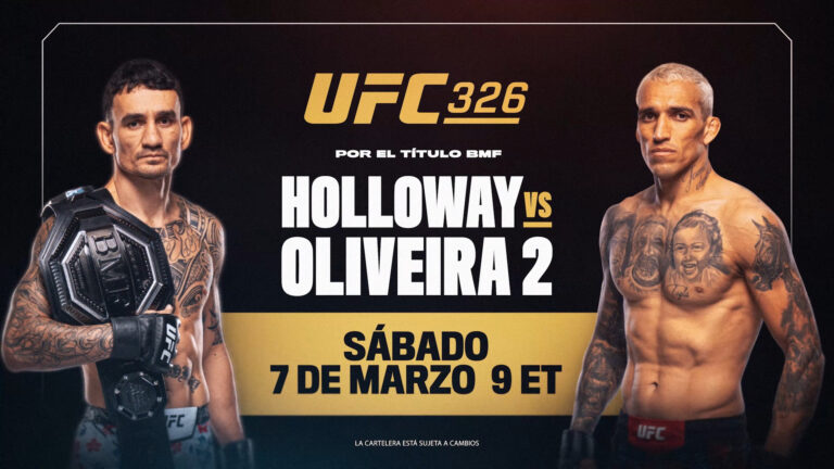 Max Holloway y Charles Oliveira se reencontrarán más de una década después con el cinturón BMF en juego en UFC 326